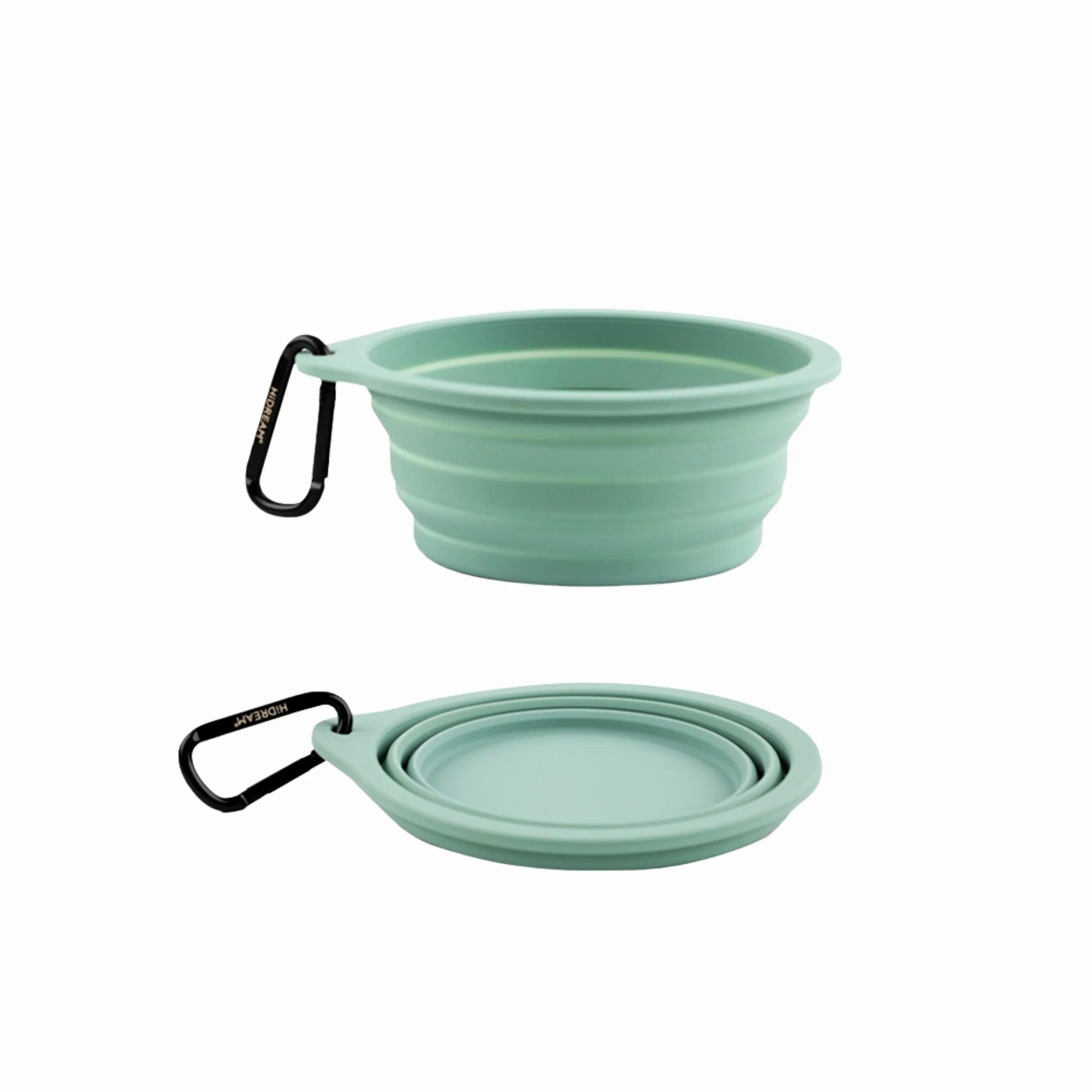 Portable Folding Pet Bowl Mist Green - YMOAs