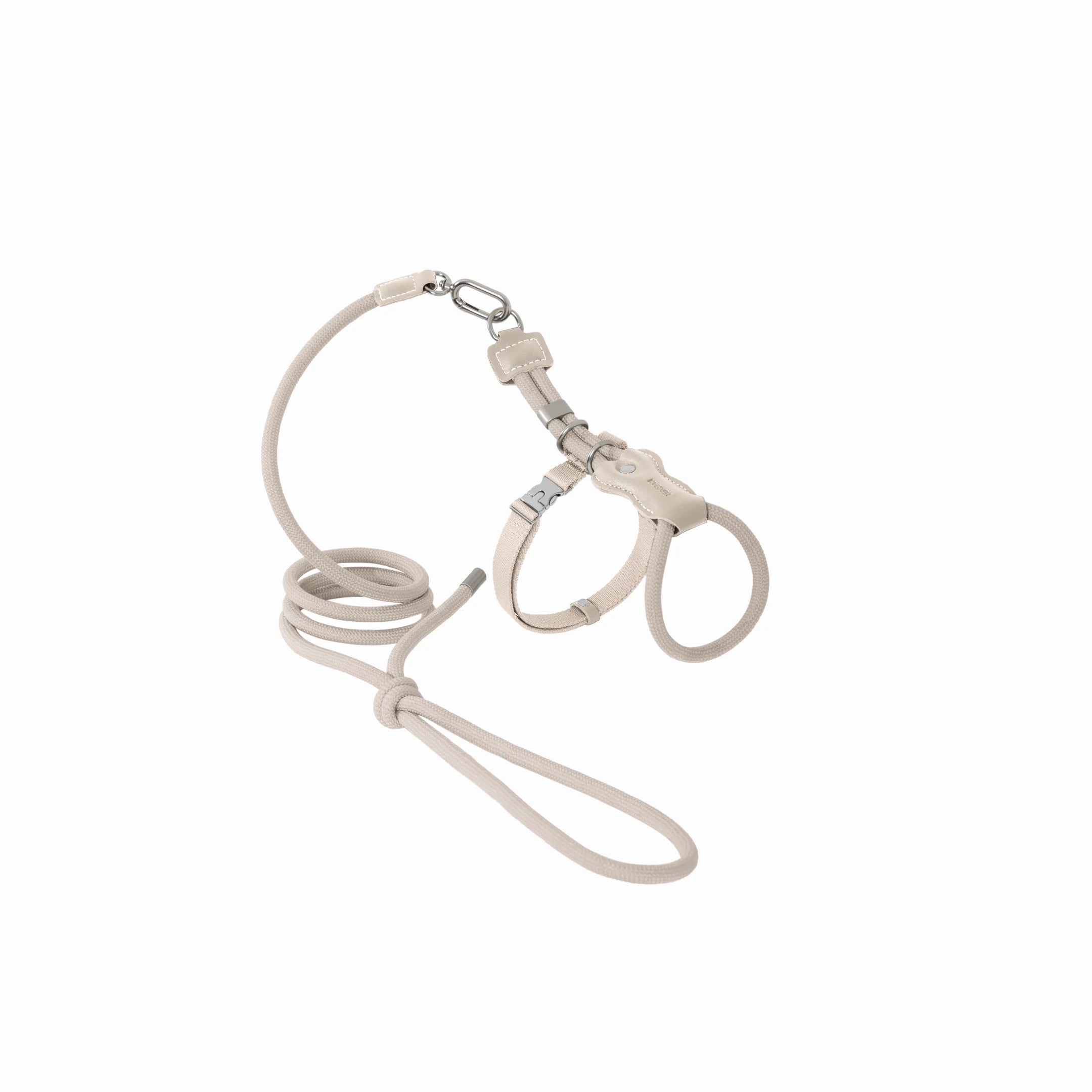 Rope & Leather Cat Harness & Leash Set