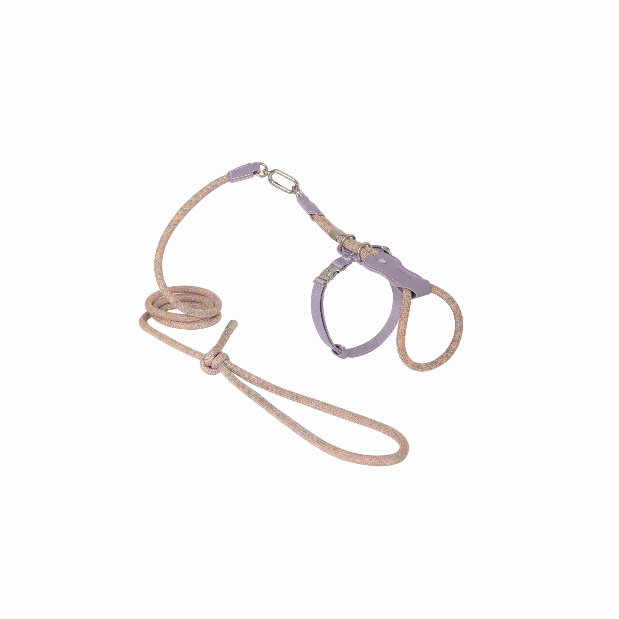 Rope & Leather Cat Harness & Leash Set